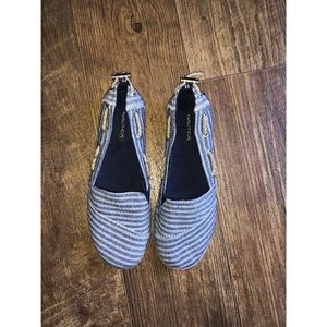 Nautica Striped Canvas Slip On Shoes